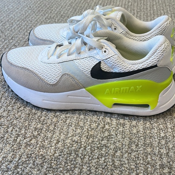 NIKE Air Max SYSTM White Black Volt Shoes Sneakers Women's - Picture 3 of 4